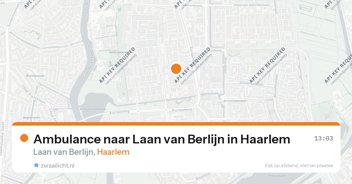 Ambulance naar Laan van Berlijn in Haarlem — 26 aug 2026