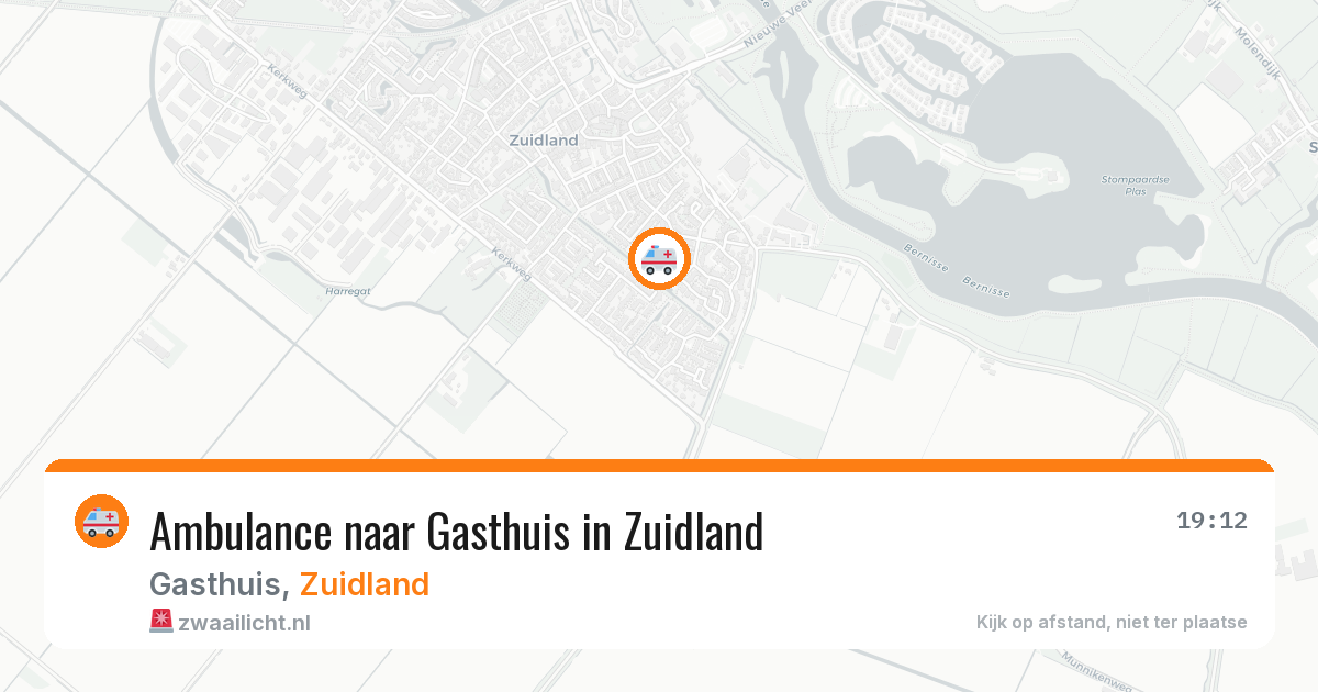 Ambulance naar Gasthuis in Zuidland — 12 jul 2026