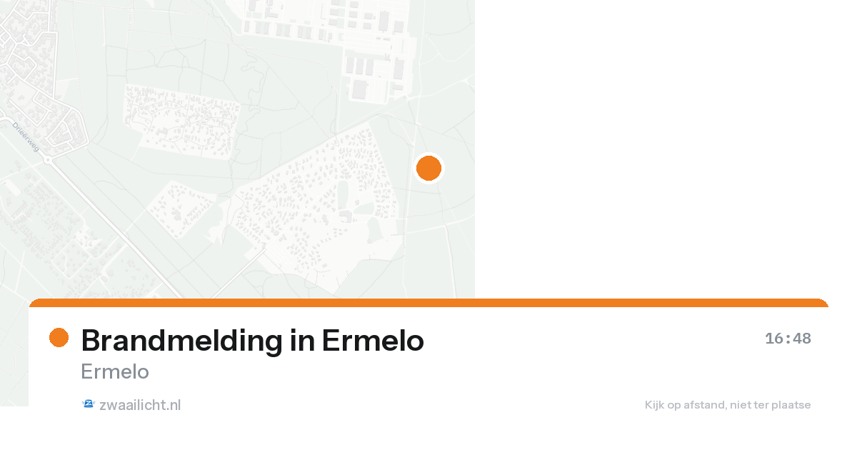 Brandmelding in Ermelo — 22 aug 2026