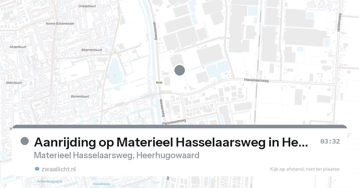 Aanrijding op Materieel Hasselaarsweg in Heerhugowaard — 7 feb 2026
