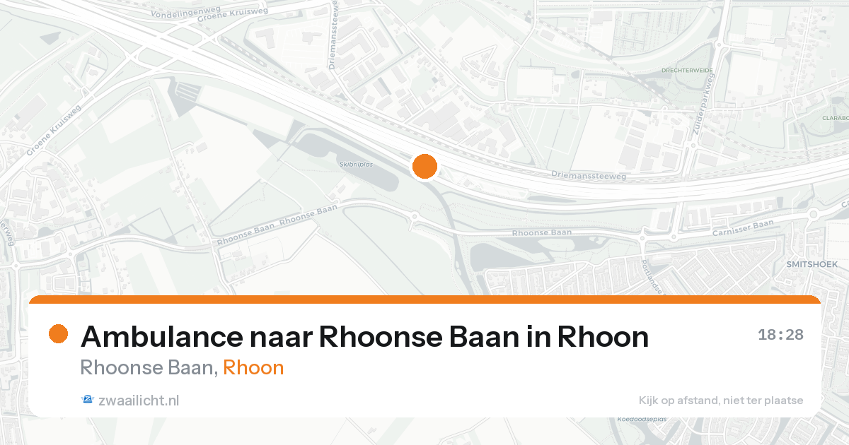 Ambulance naar Rhoonse Baan in Rhoon — 21 aug 2026