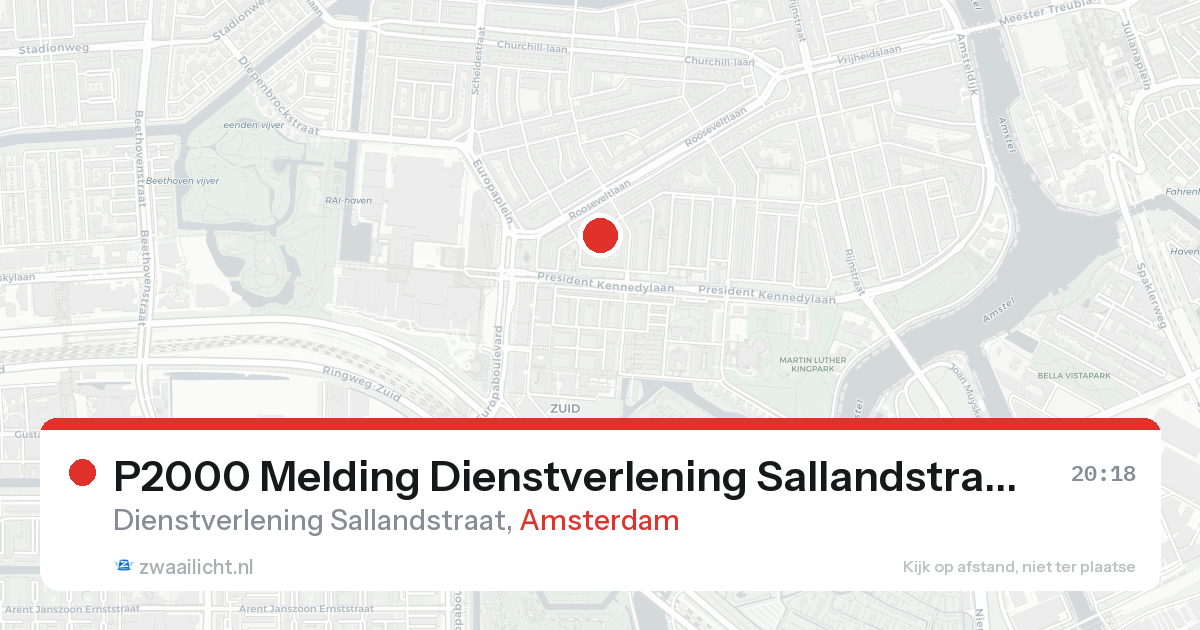 P2000 Melding Dienstverlening Sallandstraat, Amsterdam — 31 jan 2026