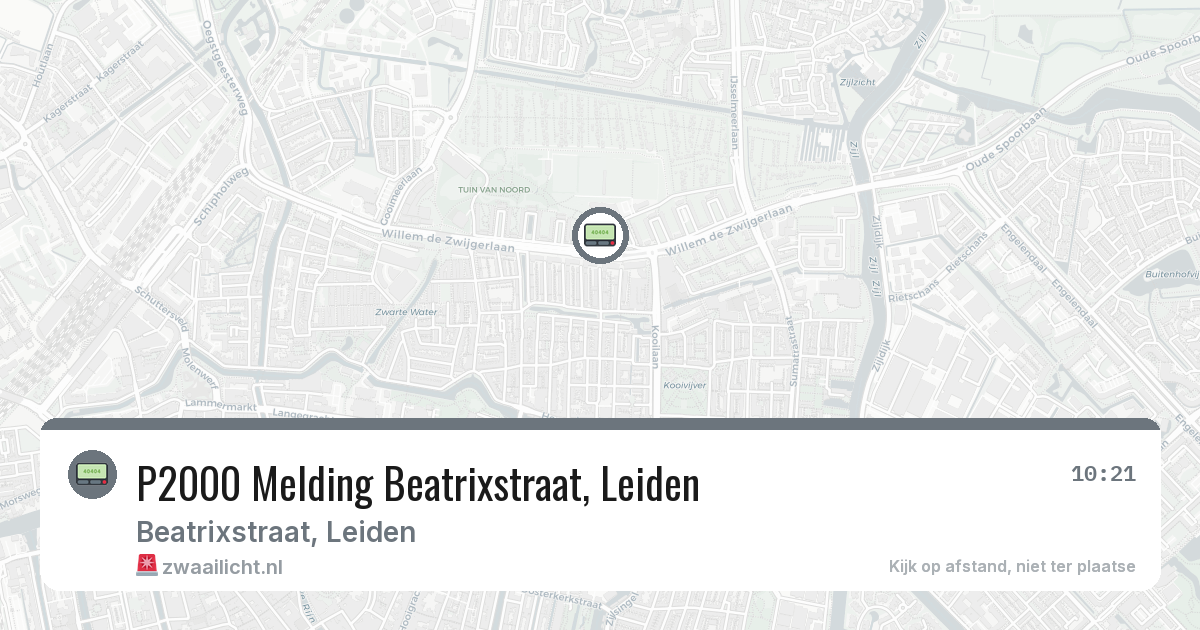 P2000 Melding Beatrixstraat, Leiden — 7 feb 2026
