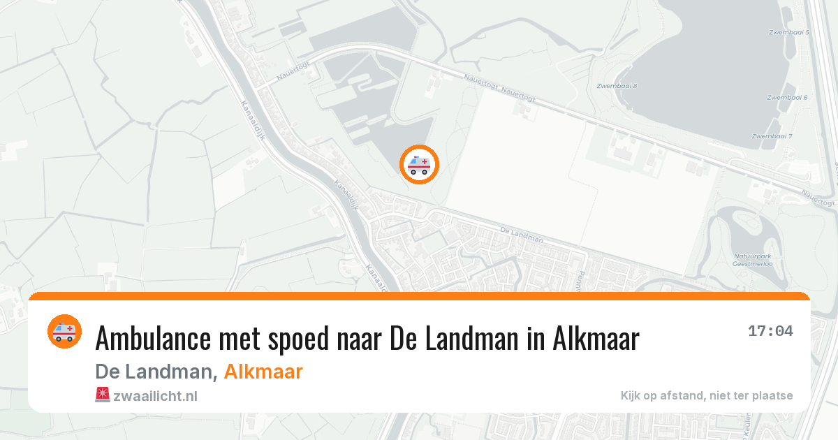 Ambulance met spoed naar De Landman in Alkmaar — 30 mei 2026