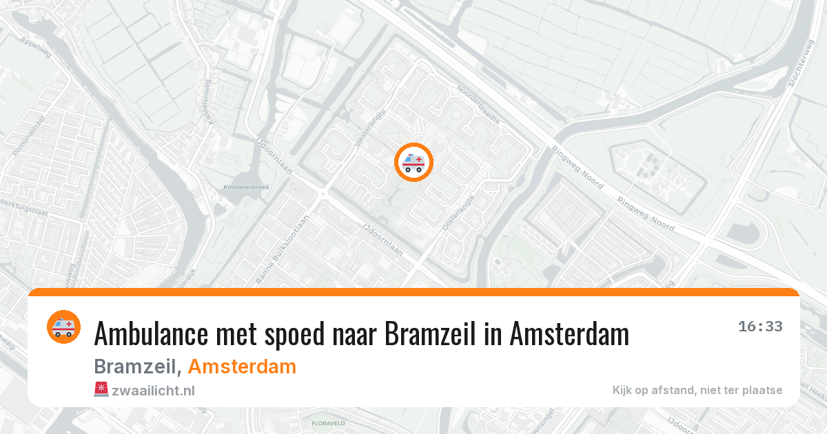 Ambulance met spoed naar Bramzeil in Amsterdam — 31 mei 2026