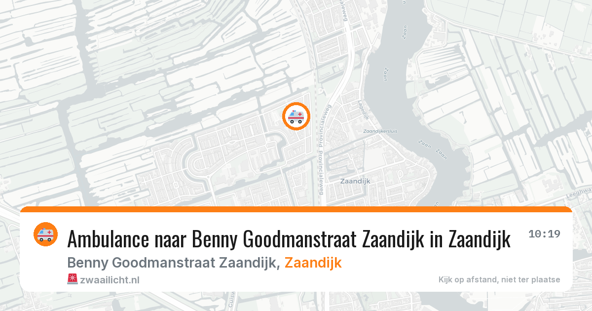 Ambulance naar Benny Goodmanstraat Zaandijk in Zaandijk — 4 aug 2026
