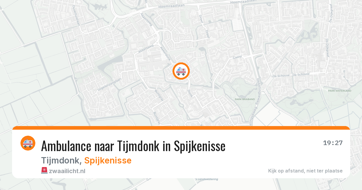 Ambulance naar Tijmdonk in Spijkenisse — 22 jul 2026
