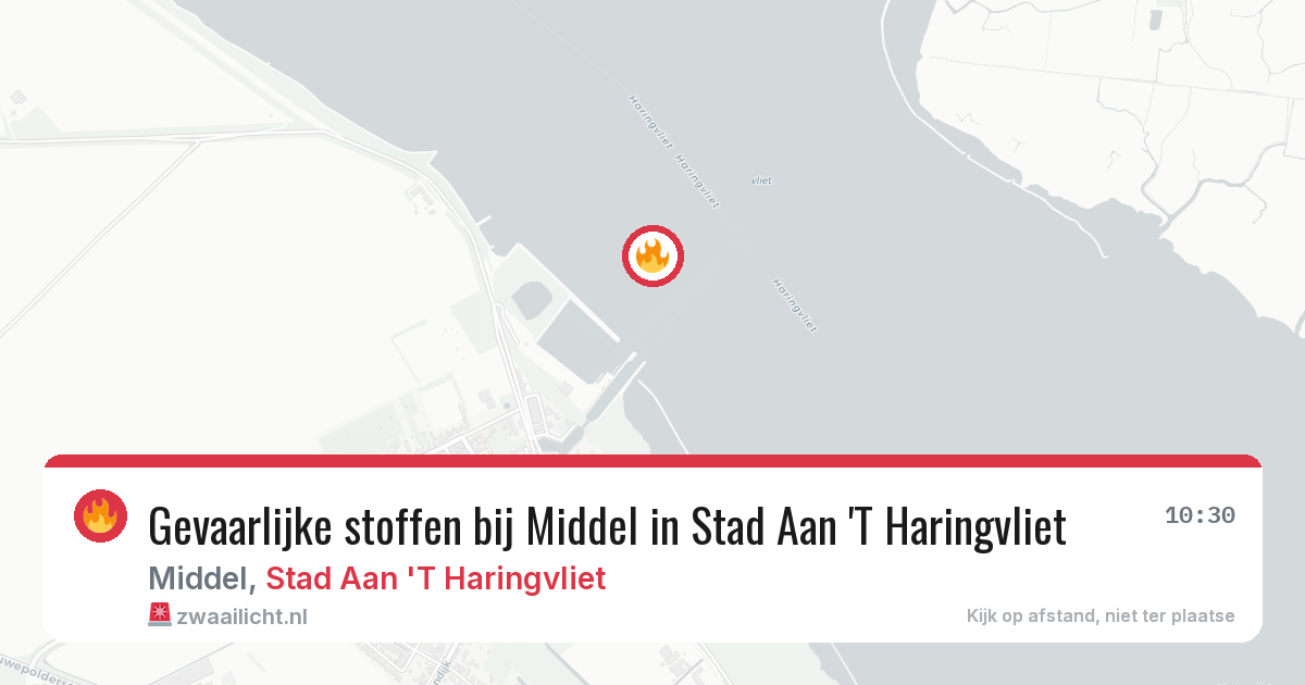 Gevaarlijke stoffen bij Middel in Stad Aan 'T Haringvliet — 2 jul 2026