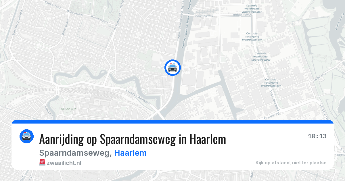 Aanrijding op Spaarndamseweg in Haarlem — 5 aug 2026