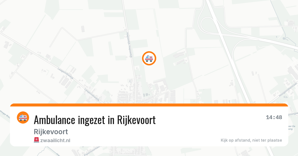 Ambulance ingezet in Rijkevoort — 12 aug 2026