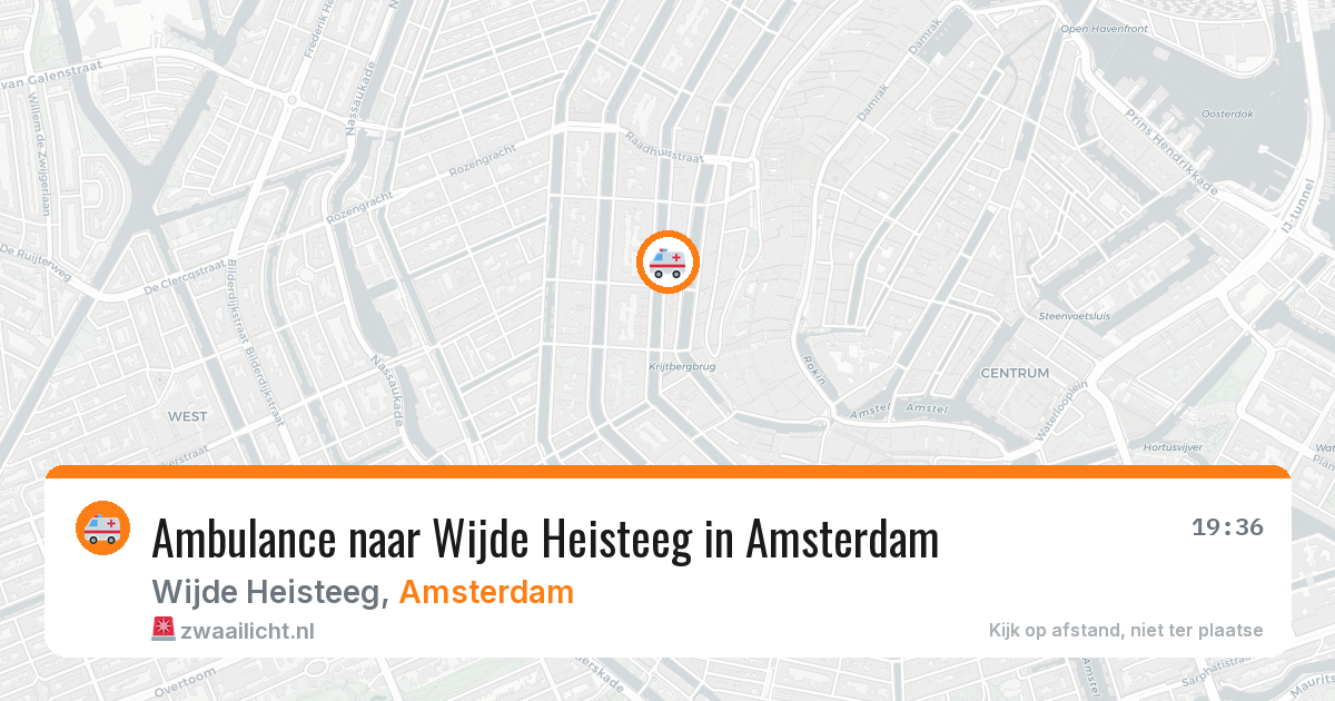 Ambulance naar Wijde Heisteeg in Amsterdam — 27 apr 2026