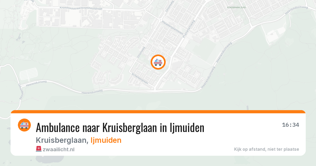 Ambulance naar Kruisberglaan in Ijmuiden — 22 mrt 2026