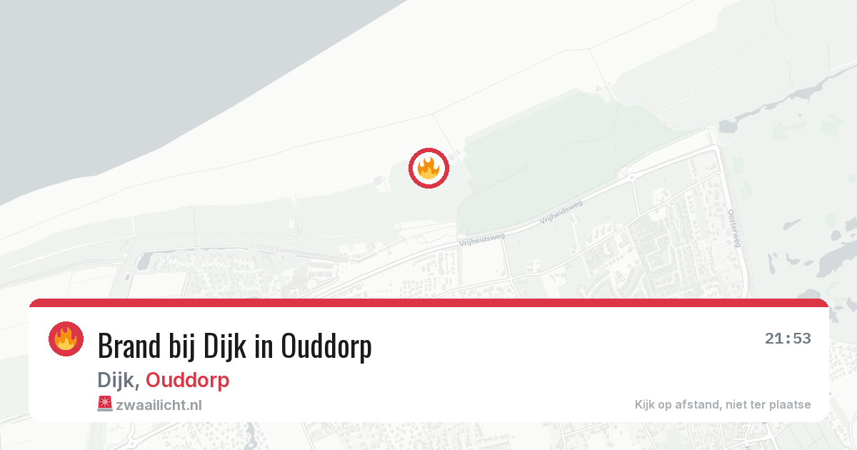 Brand bij Dijk in Ouddorp — 22 jun 2026