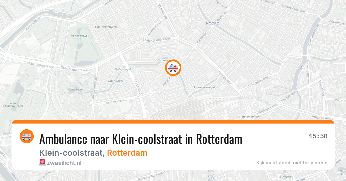 Ambulance naar Klein-coolstraat in Rotterdam — 30 jun 2026