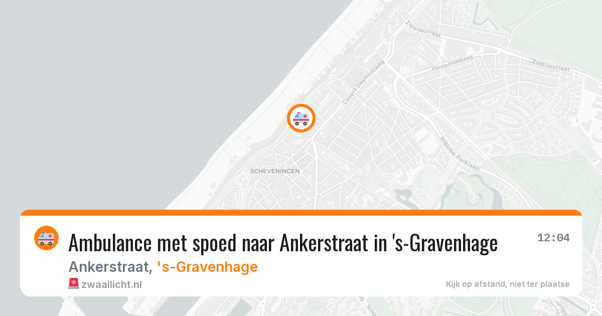 Ambulance met spoed naar Ankerstraat in 's-Gravenhage — 29 apr 2026