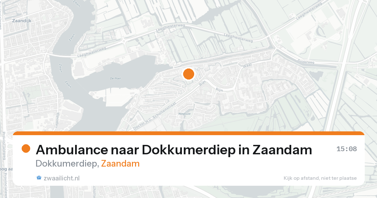 Ambulance naar Dokkumerdiep in Zaandam — 7 jun 2026