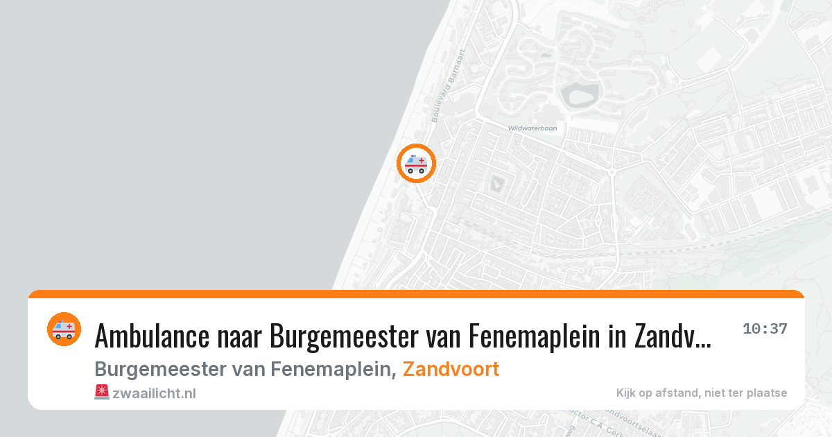 Ambulance naar Burgemeester van Fenemaplein in Zandvoort — 26 mei 2026