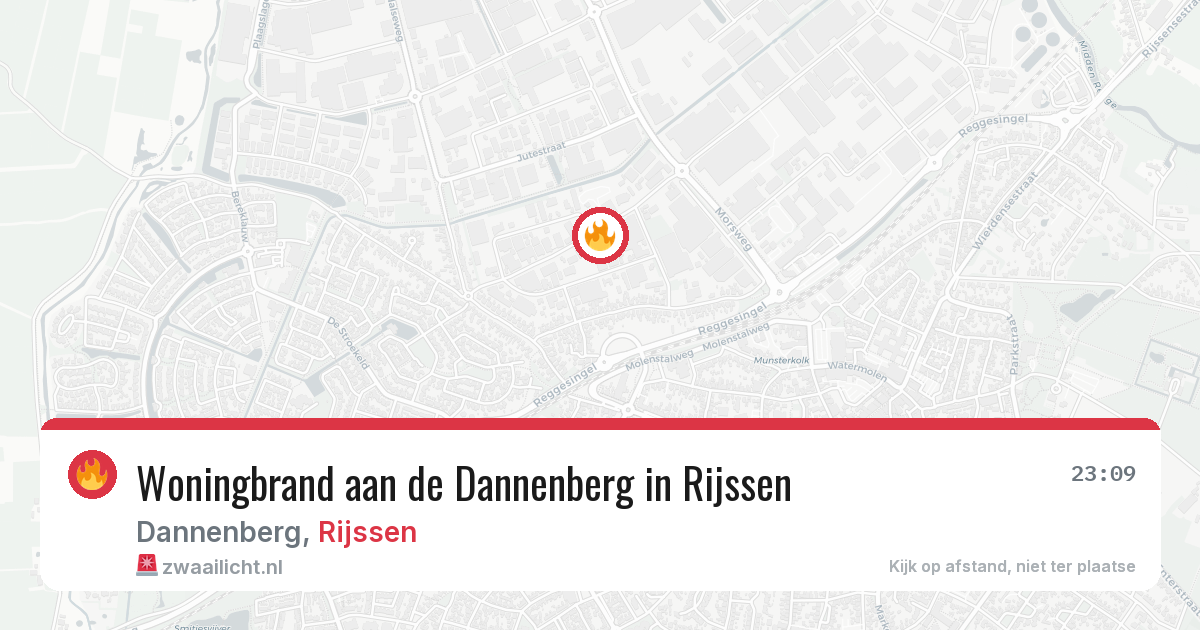 Woningbrand aan de Dannenberg in Rijssen — 14 jun 2026