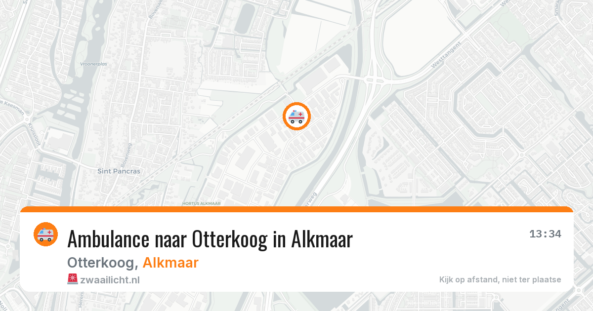 Ambulance naar Otterkoog in Alkmaar — 29 jul 2026
