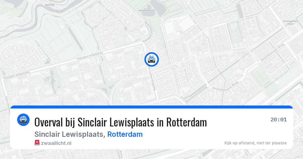 Overval bij Sinclair Lewisplaats in Rotterdam — 2 jul 2026
