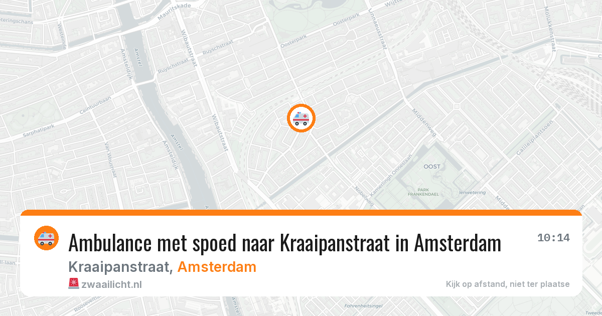 Ambulance met spoed naar Kraaipanstraat in Amsterdam — 11 aug 2026