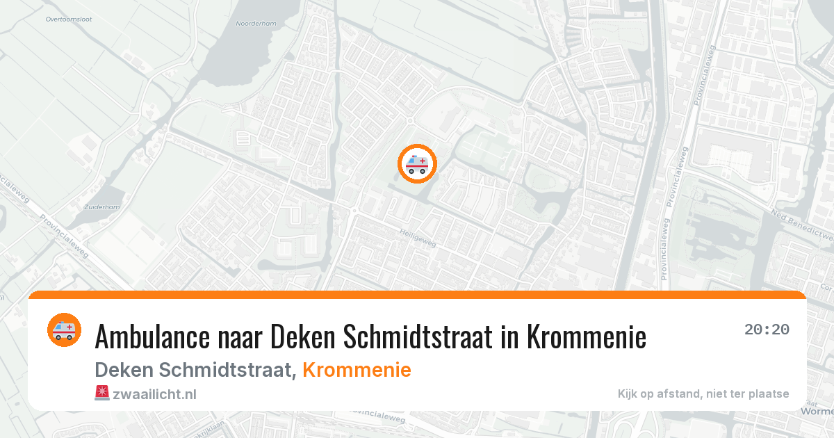 Ambulance naar Deken Schmidtstraat in Krommenie — 27 jun 2026
