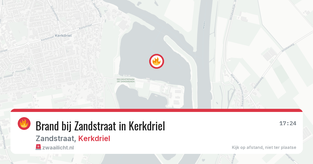 Brand bij Zandstraat in Kerkdriel — 10 mei 2026