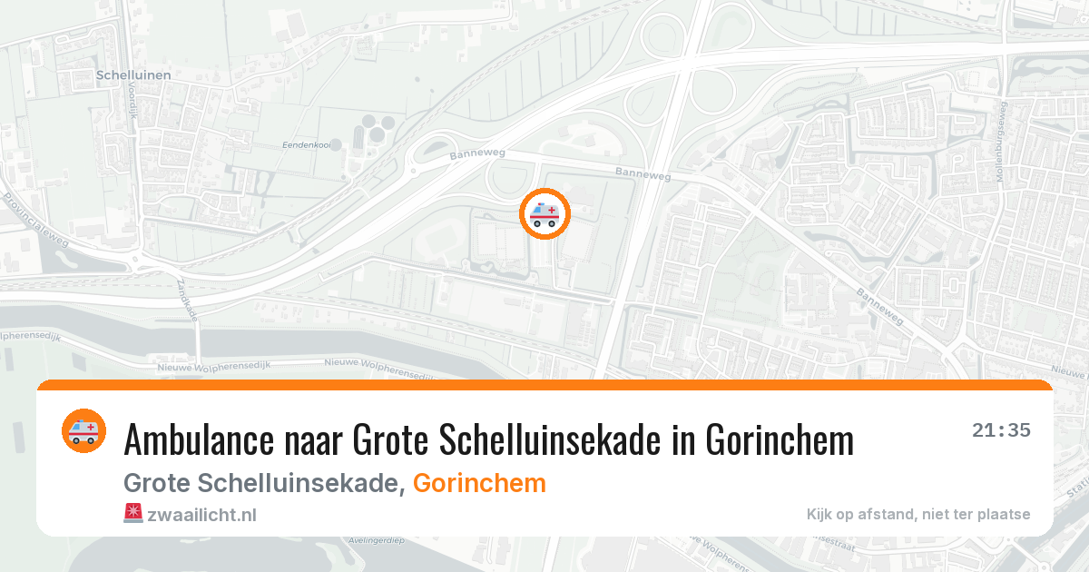 Ambulance naar Grote Schelluinsekade in Gorinchem — 8 apr 2026
