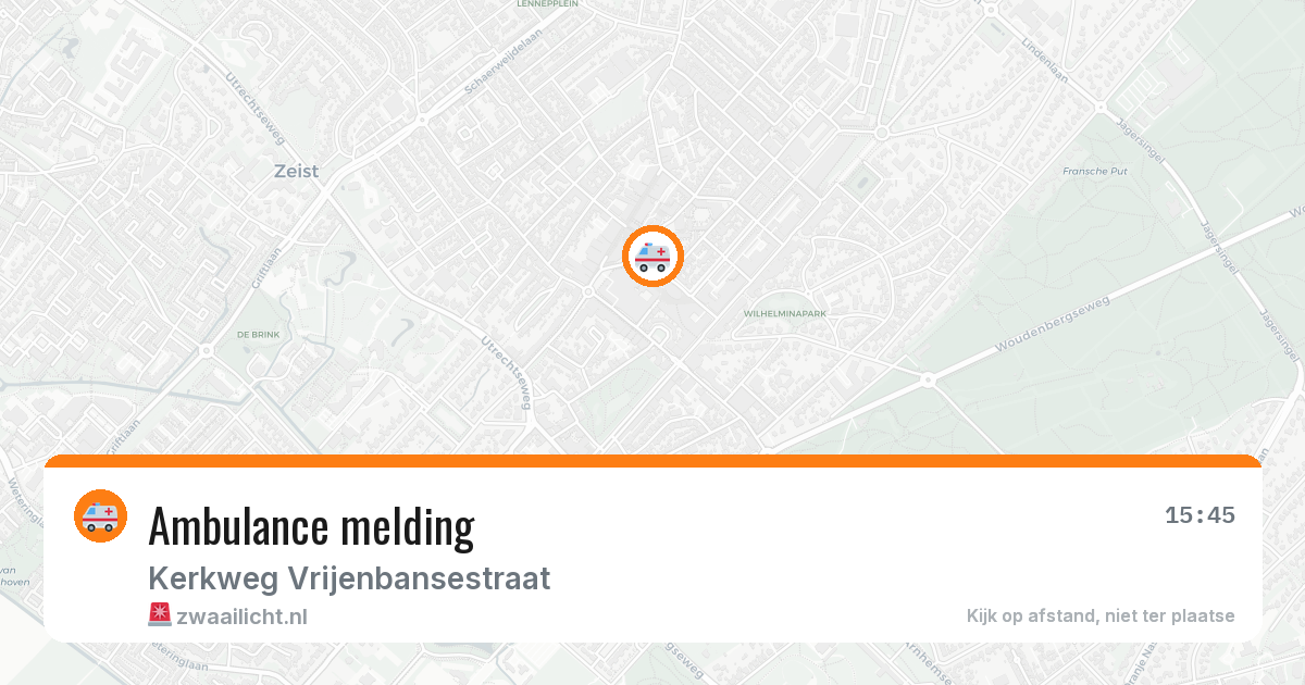 Ambulance melding — 8 feb 2026