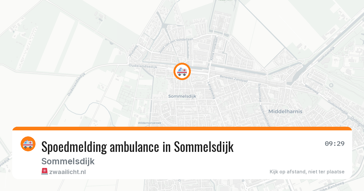 Spoedmelding ambulance in Sommelsdijk — 17 jun 2026