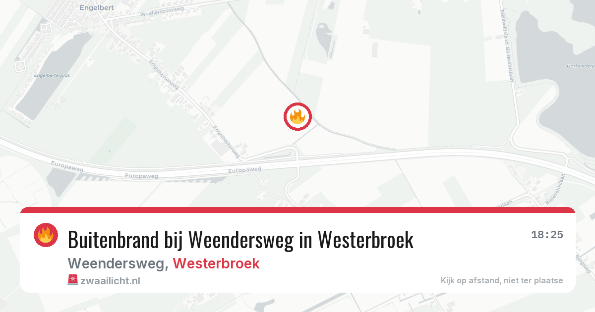 Buitenbrand bij Weendersweg in Westerbroek — 26 jun 2026