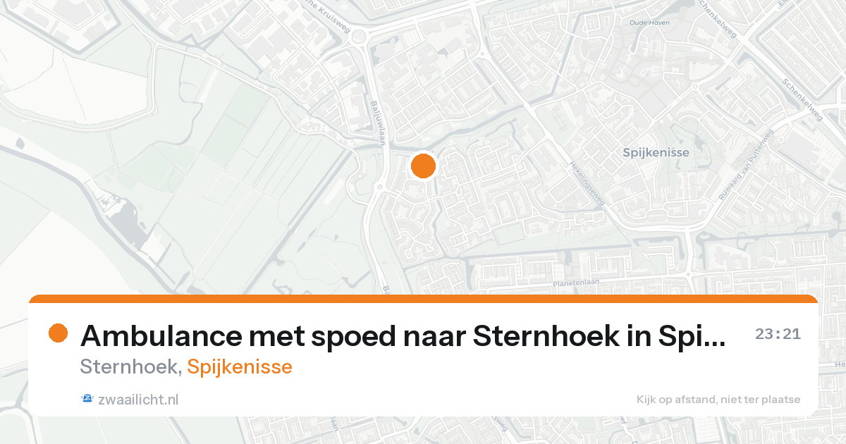 Ambulance met spoed naar Sternhoek in Spijkenisse — 30 jan 2026