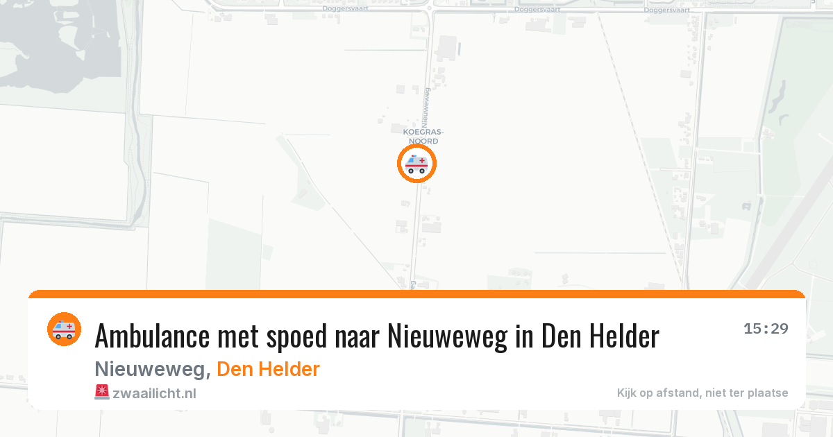 Ambulance met spoed naar Nieuweweg in Den Helder — 3 apr 2026