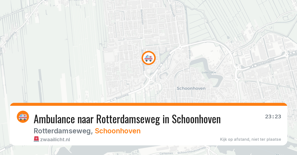 Ambulance naar Rotterdamseweg in Schoonhoven — 11 jul 2026