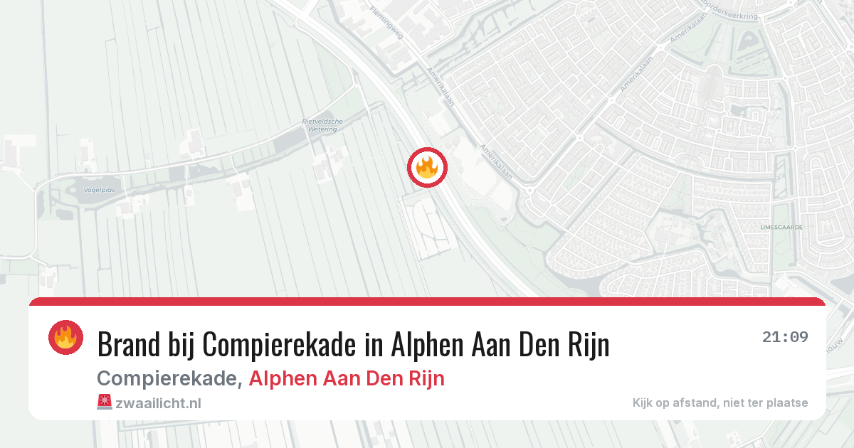 Brand bij Compierekade in Alphen Aan Den Rijn — 4 jun 2026