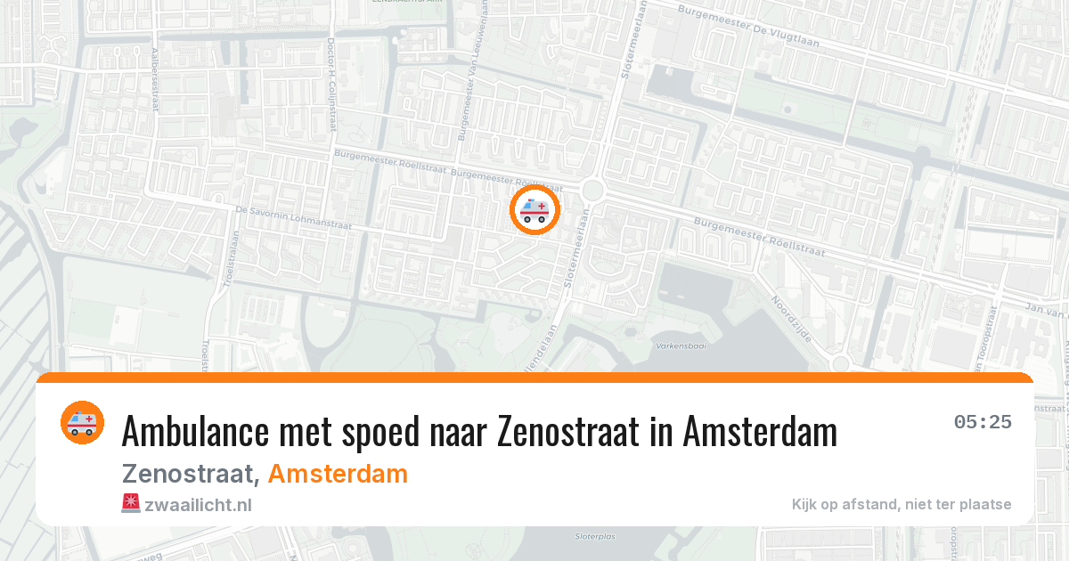 Ambulance met spoed naar Zenostraat in Amsterdam — 16 apr 2026