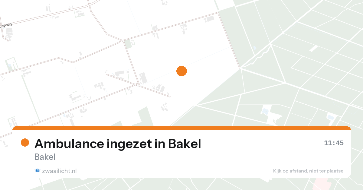 Ambulance ingezet in Bakel — 26 aug 2026