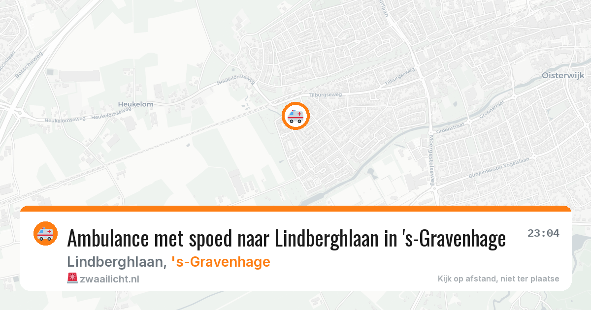 Ambulance met spoed naar Lindberghlaan in 's-Gravenhage — 4 apr 2026