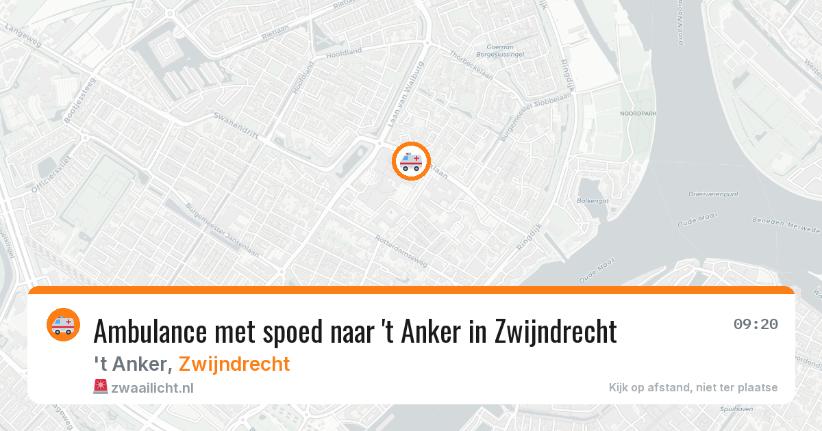 Ambulance met spoed naar 't Anker in Zwijndrecht — 20 jan 2026