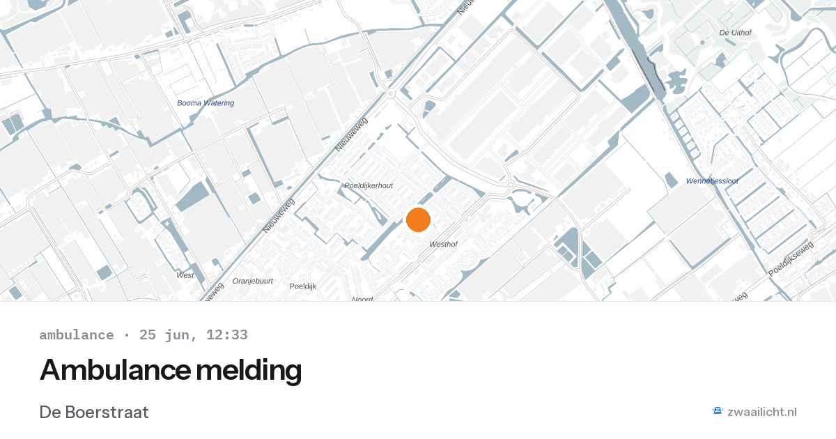 Ambulance melding — 25 jun 2026