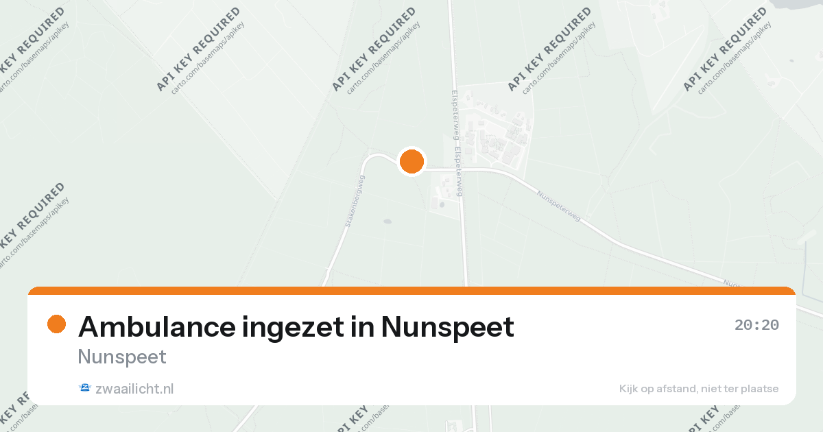 Ambulance ingezet in Nunspeet — 25 aug 2026