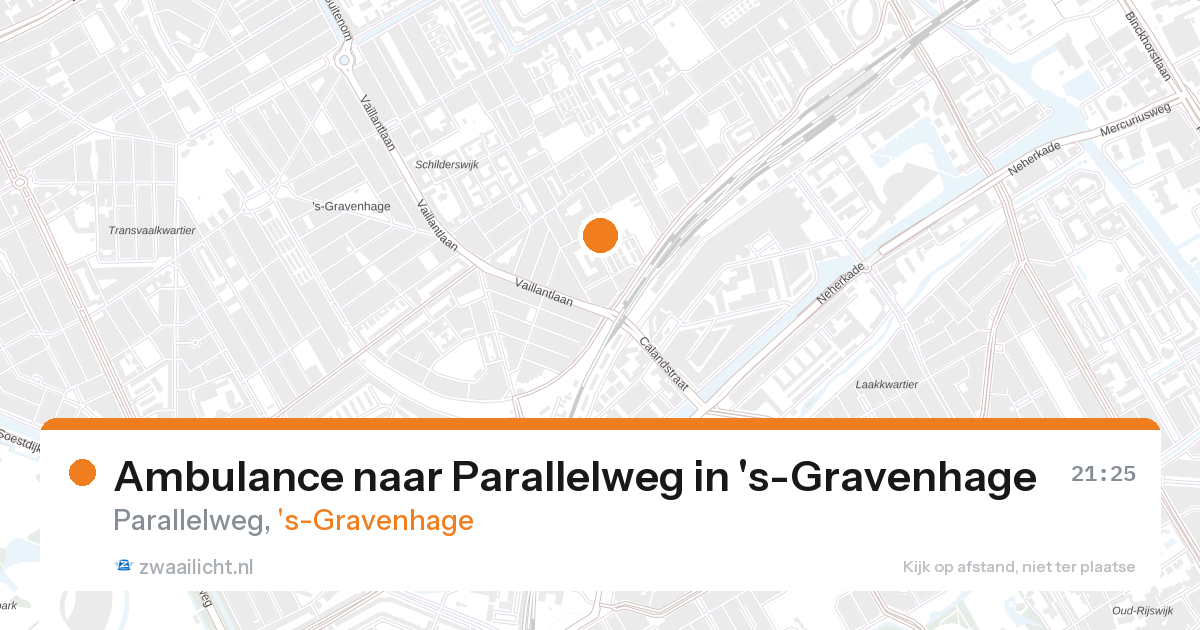 Ambulance naar Parallelweg in 's-Gravenhage — 26 aug 2026