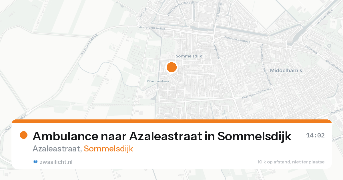Ambulance naar Azaleastraat in Sommelsdijk — 14 aug 2026