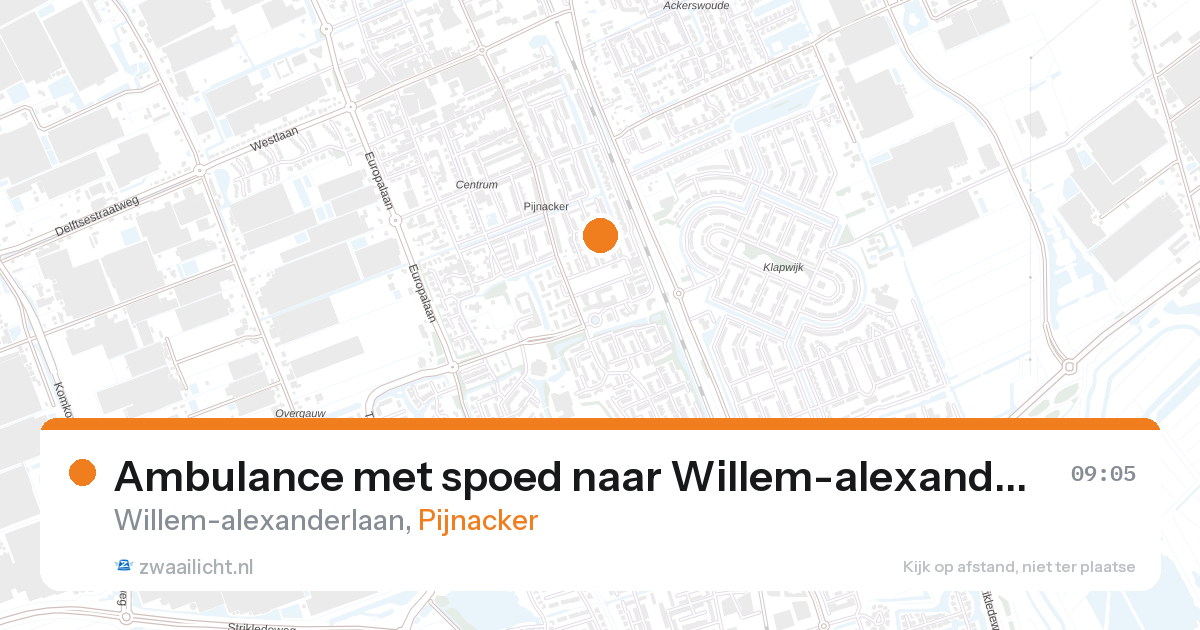 Ambulance met spoed naar Willem-alexanderlaan in Pijnacker — 2 mrt 2026