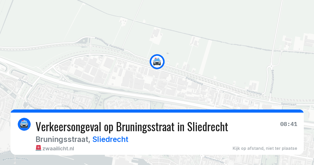 Verkeersongeval op Bruningsstraat in Sliedrecht — 1 mei 2026