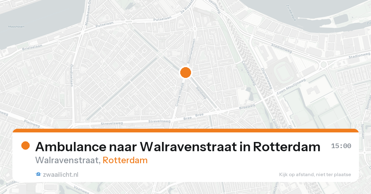 Ambulance naar Walravenstraat in Rotterdam — 18 aug 2026