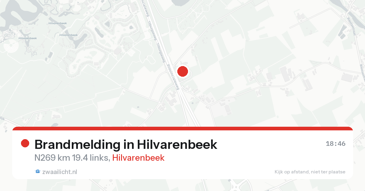 Brandmelding in Hilvarenbeek — 20 aug 2026