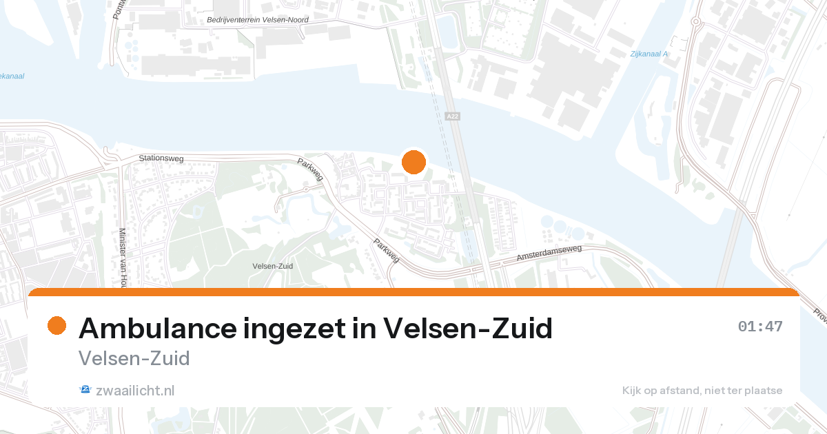 Ambulance ingezet in Velsen-Zuid — 13 jun 2026