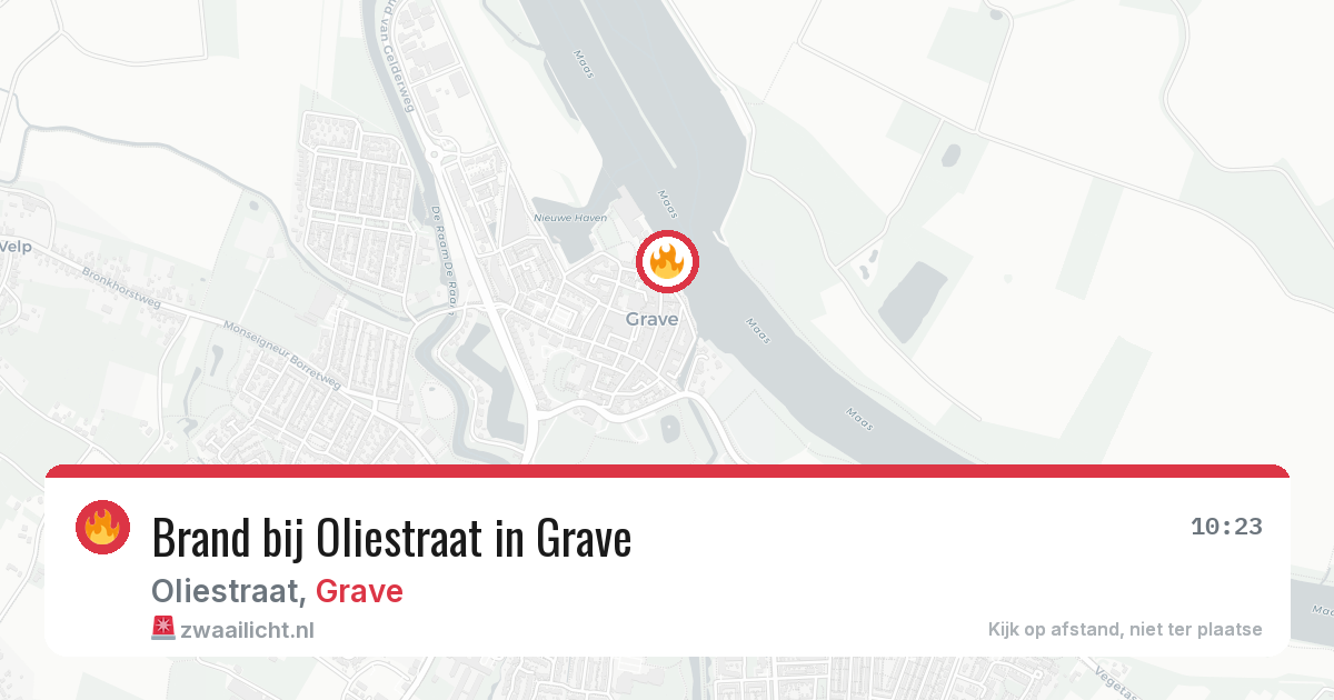 Brand bij Oliestraat in Grave — 29 jun 2026