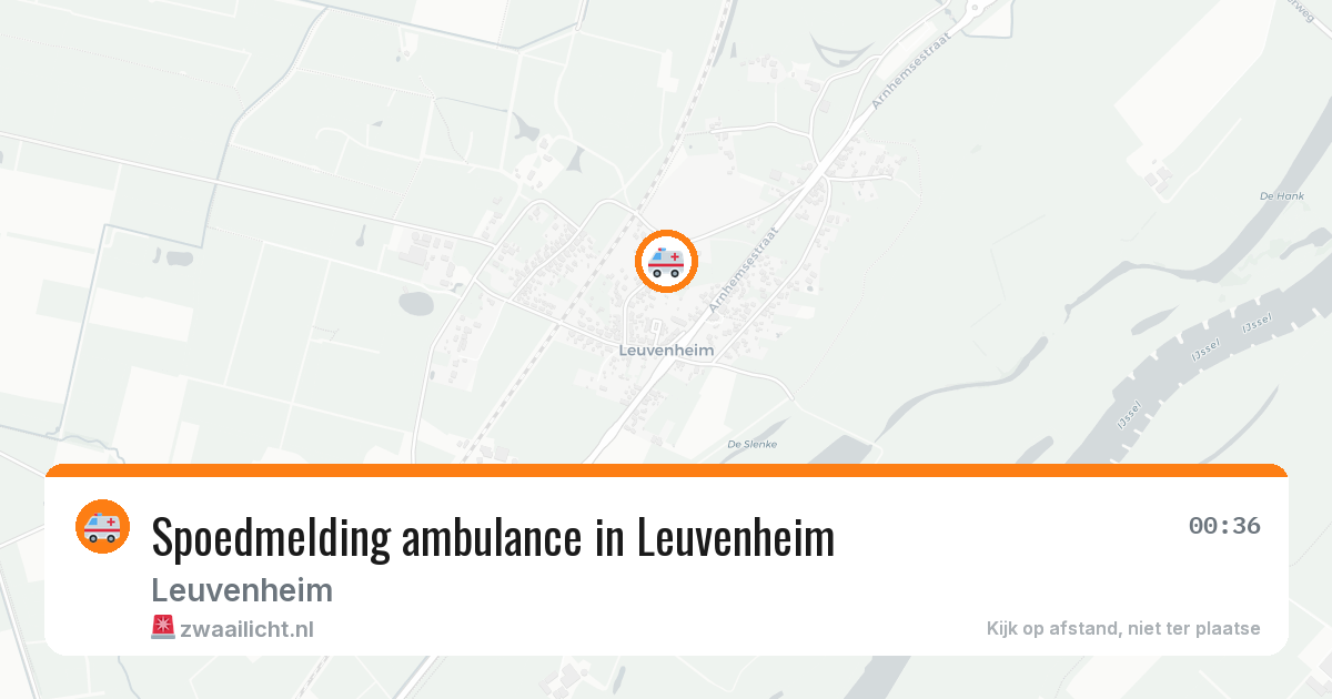 Spoedmelding ambulance in Leuvenheim — 19 mrt 2026